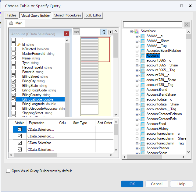 Modify the query in the SQL Editor.